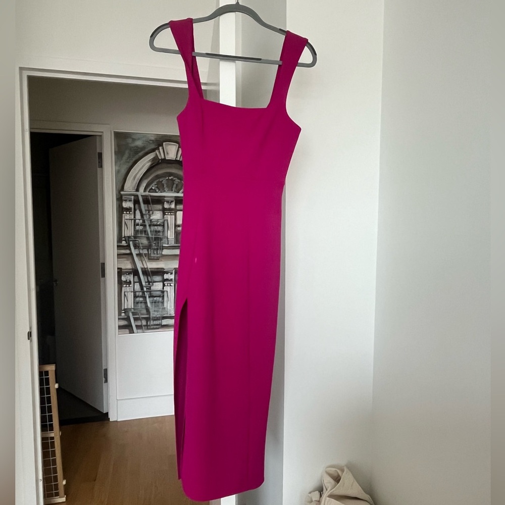 Show Me Your MuMu Fuchsia Midi Dress